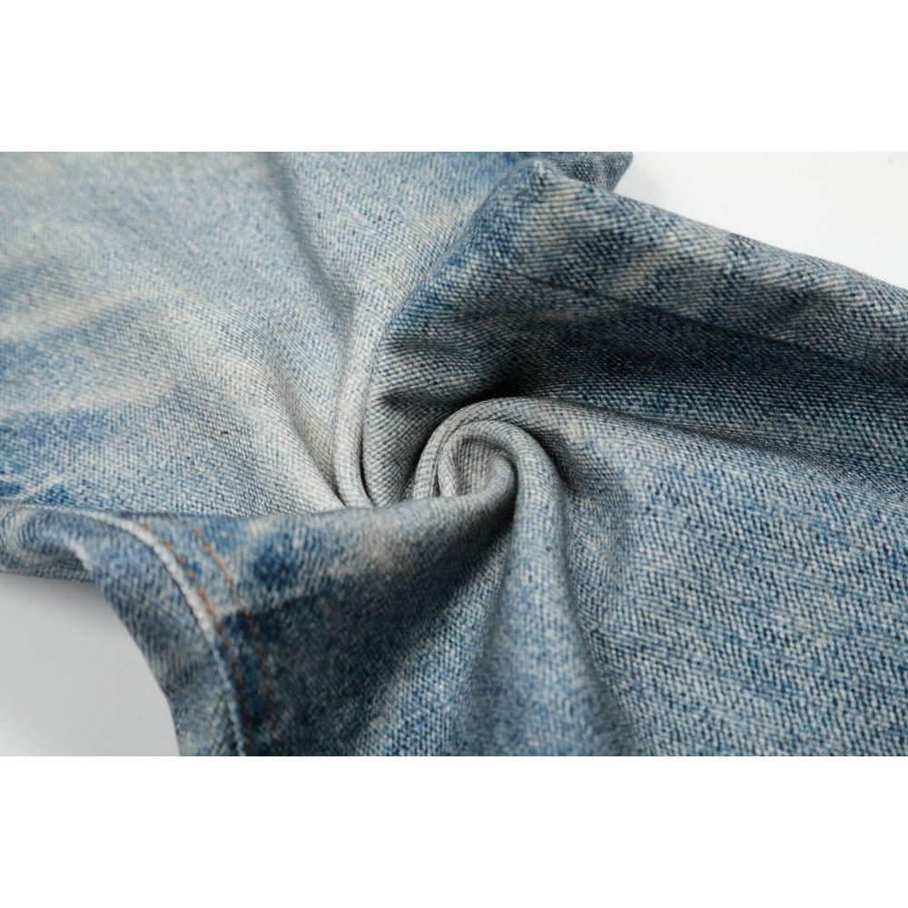 Vintage 3D Digital Chain Jeans - Thrashink