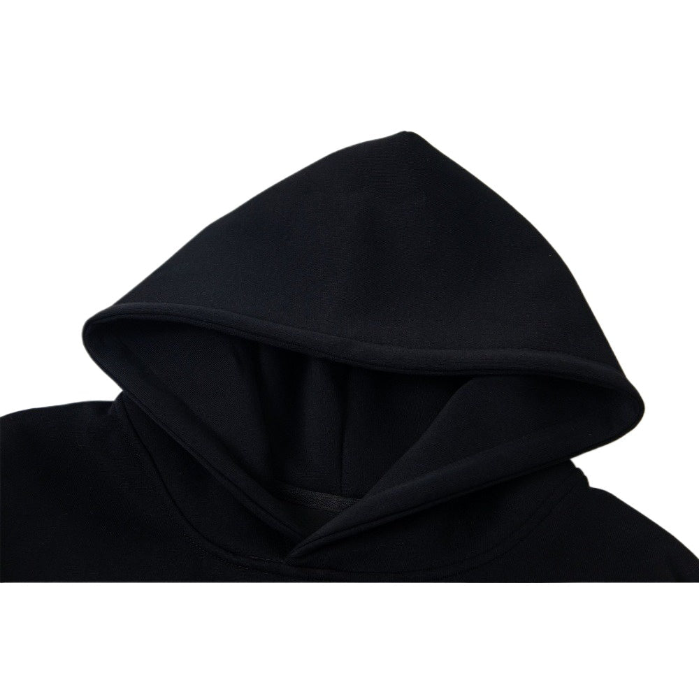 Vintage Character Collage Black Hoodie - Thrashink