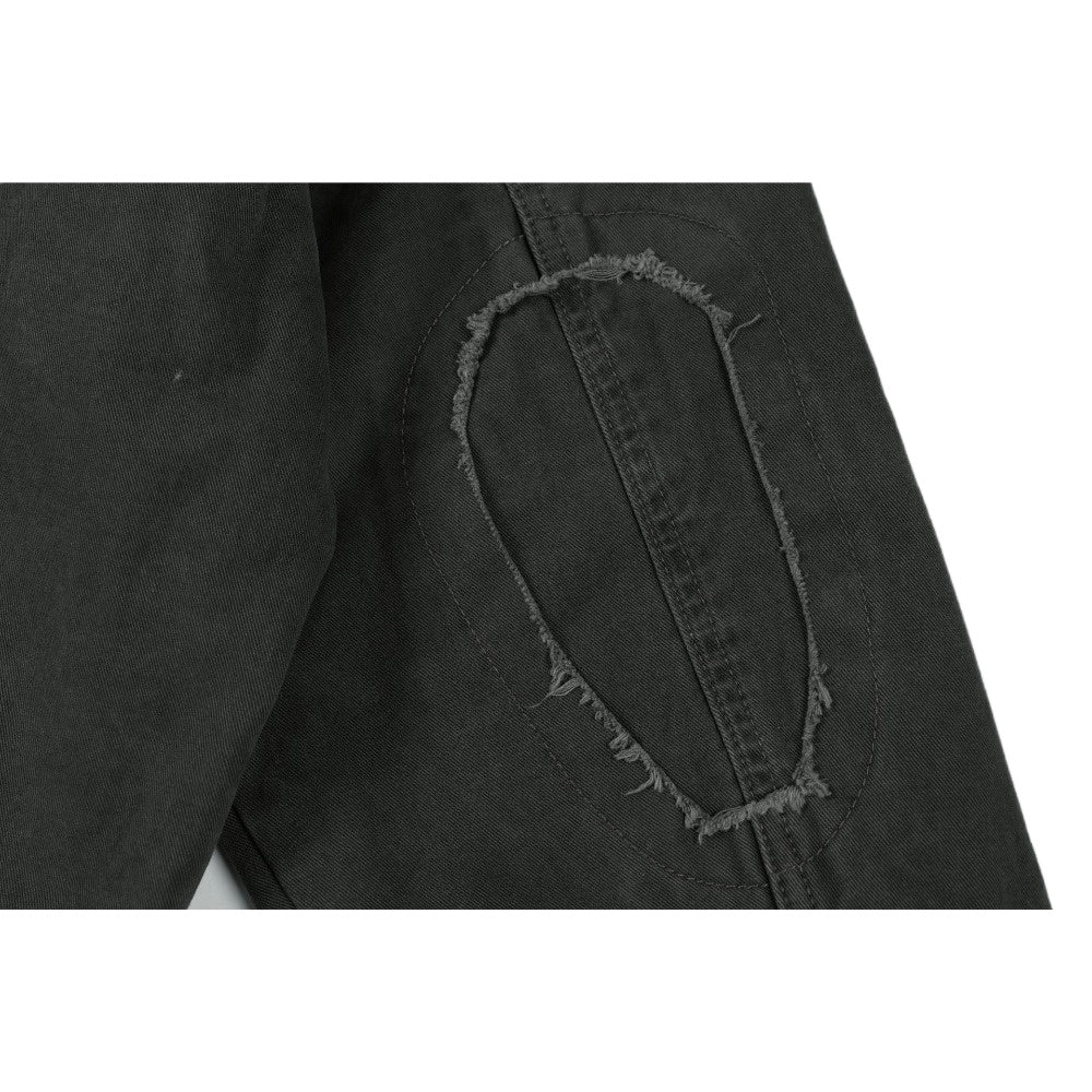 Vintage Cropped Ripped Work Jacket - Thrashink