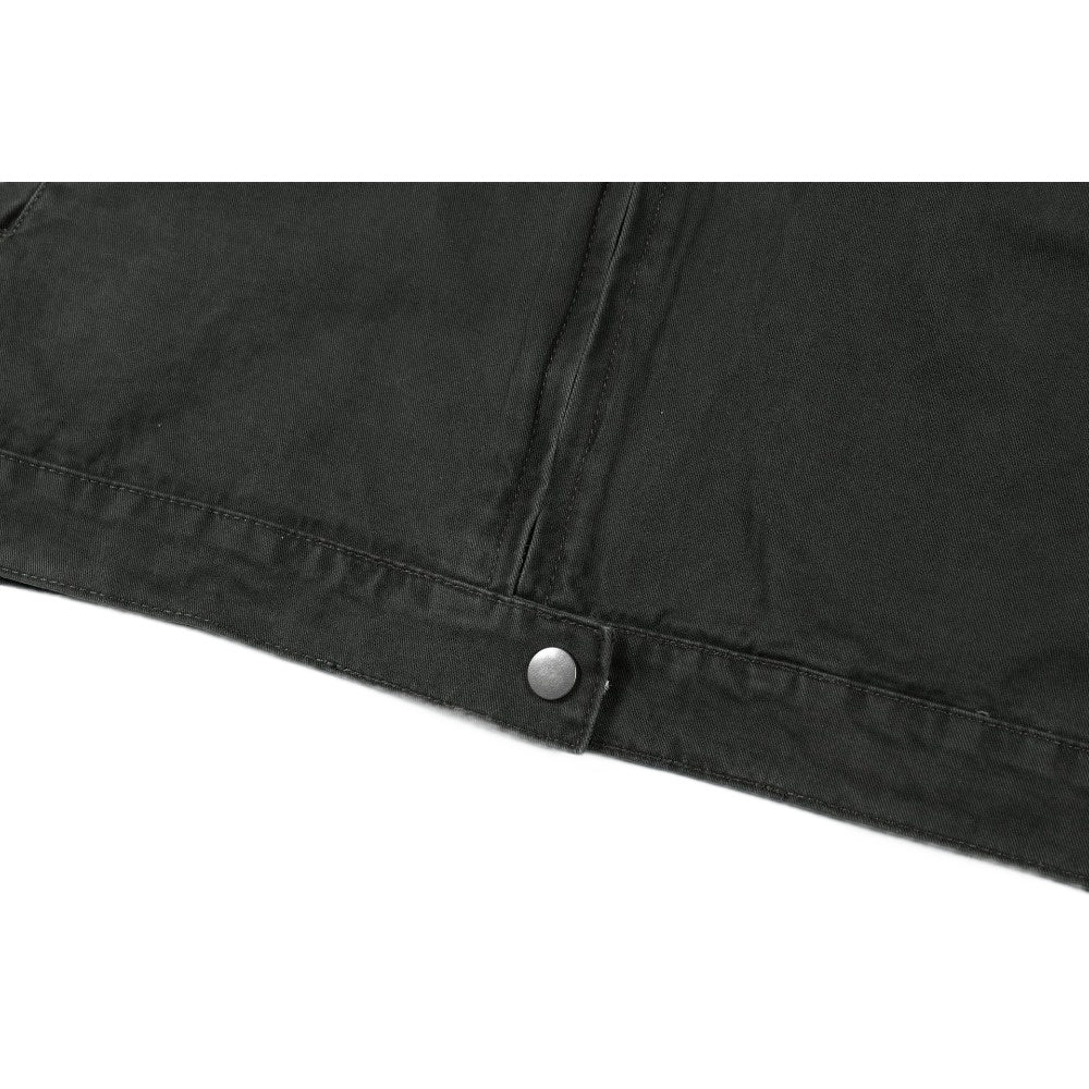 Vintage Cropped Ripped Work Jacket - Thrashink