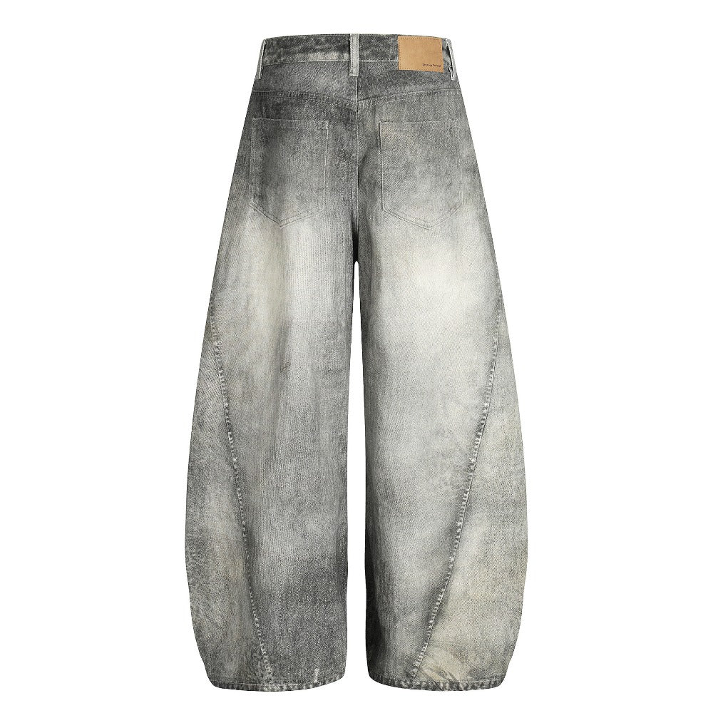 Vintage Deconstructed Scimitar Jeans - Thrashink