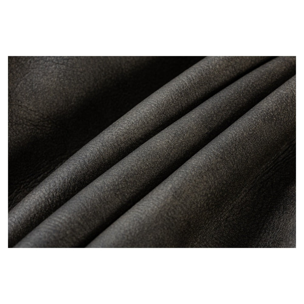 Vintage Faux Leather Sherpa - Lined Hooded Jacket - Thrashink