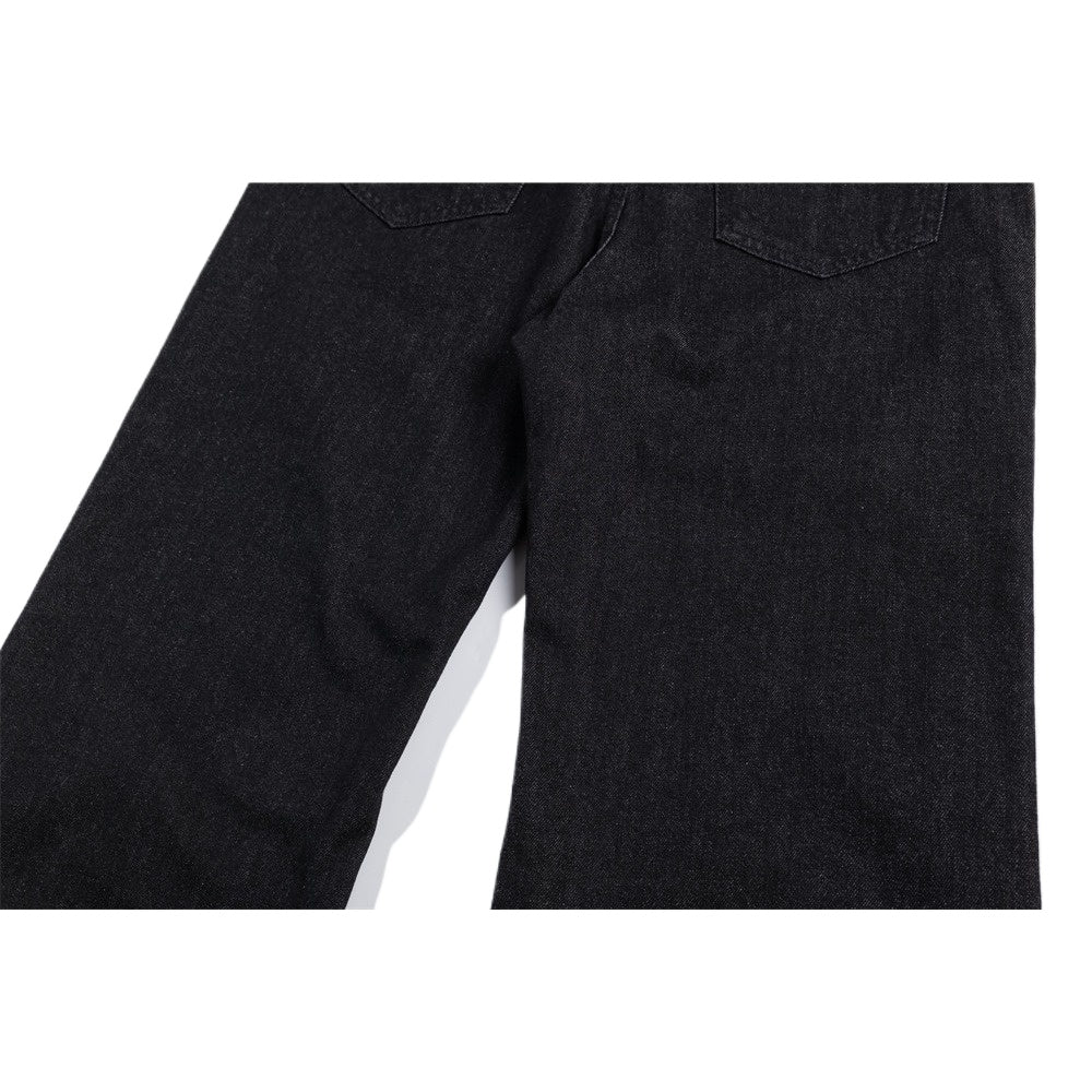 Vintage Floral Cuffed Wide - Leg Jeans - Thrashink