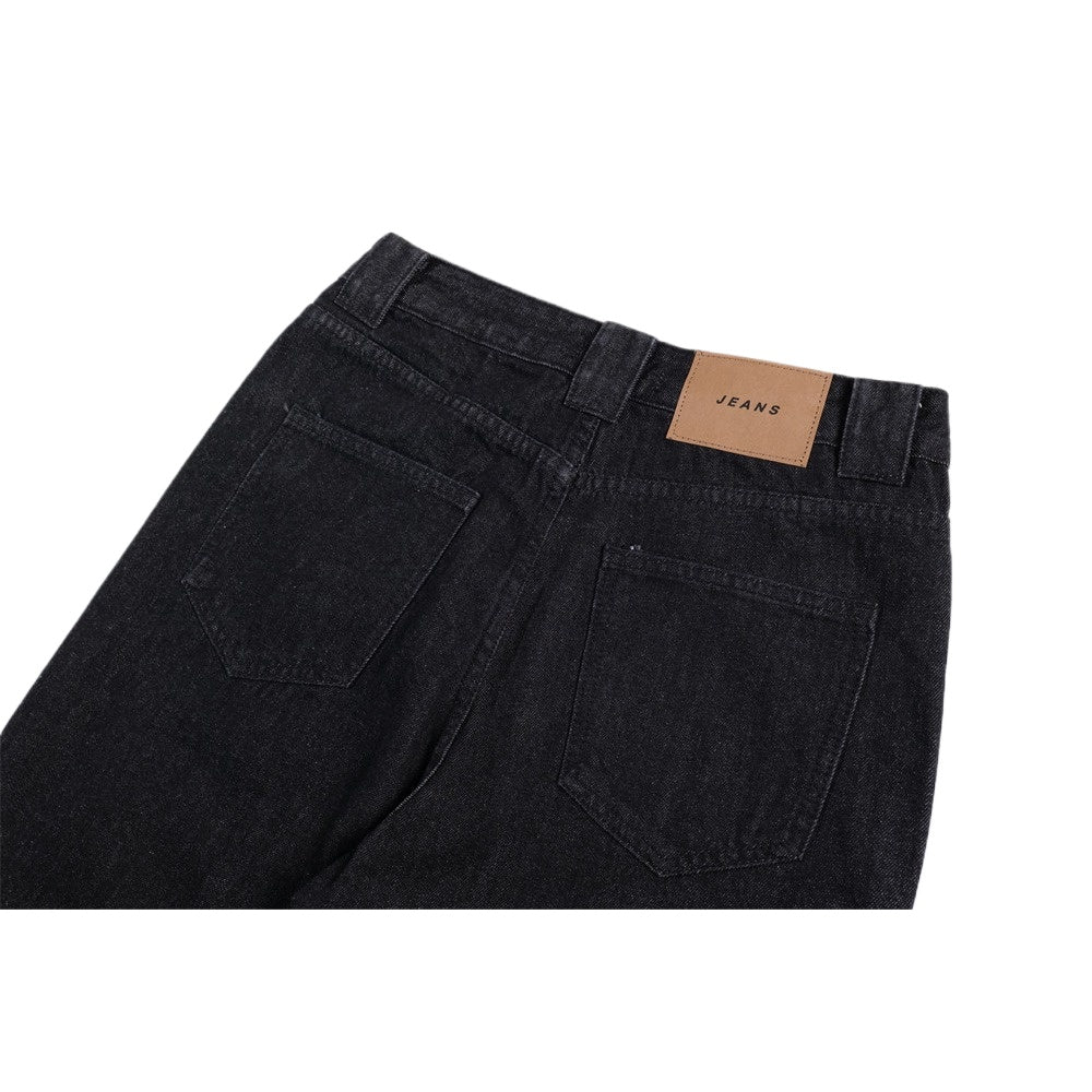 Vintage Floral Cuffed Wide - Leg Jeans - Thrashink