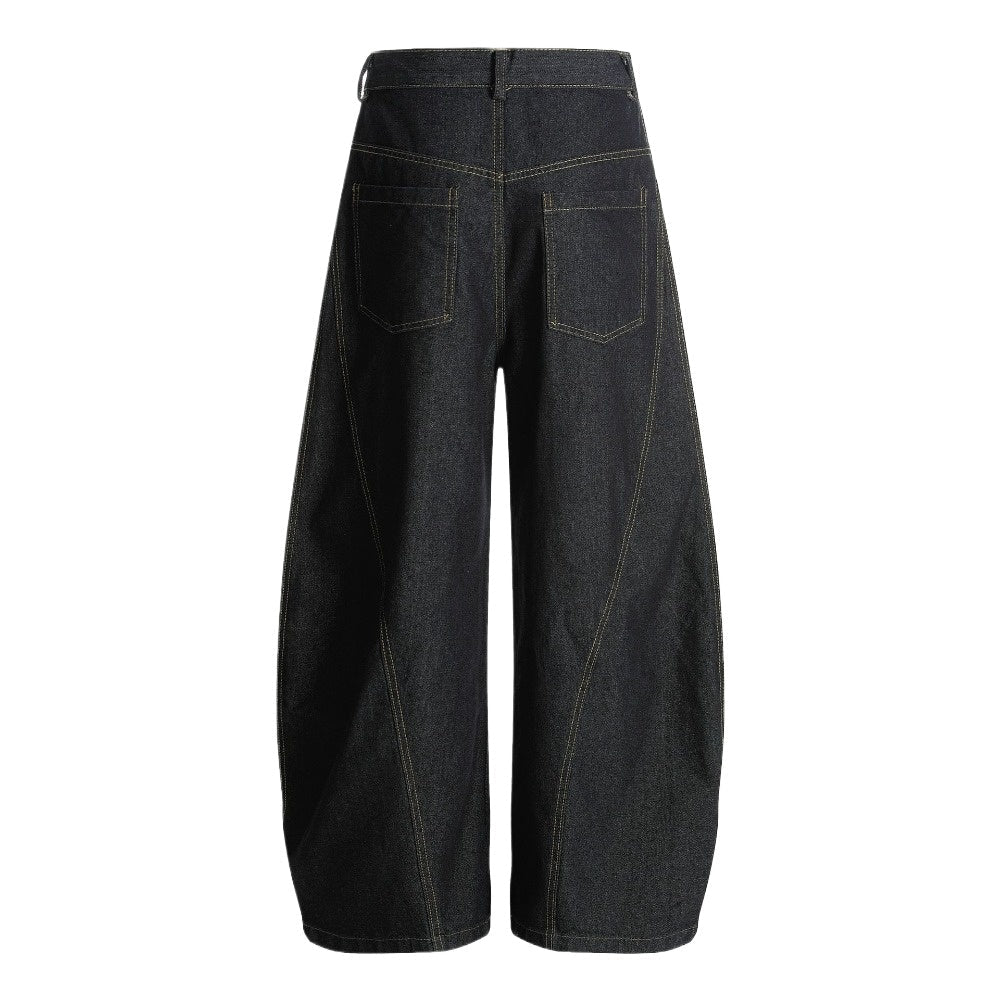 Vintage Fun Label Print Jeans - Thrashink