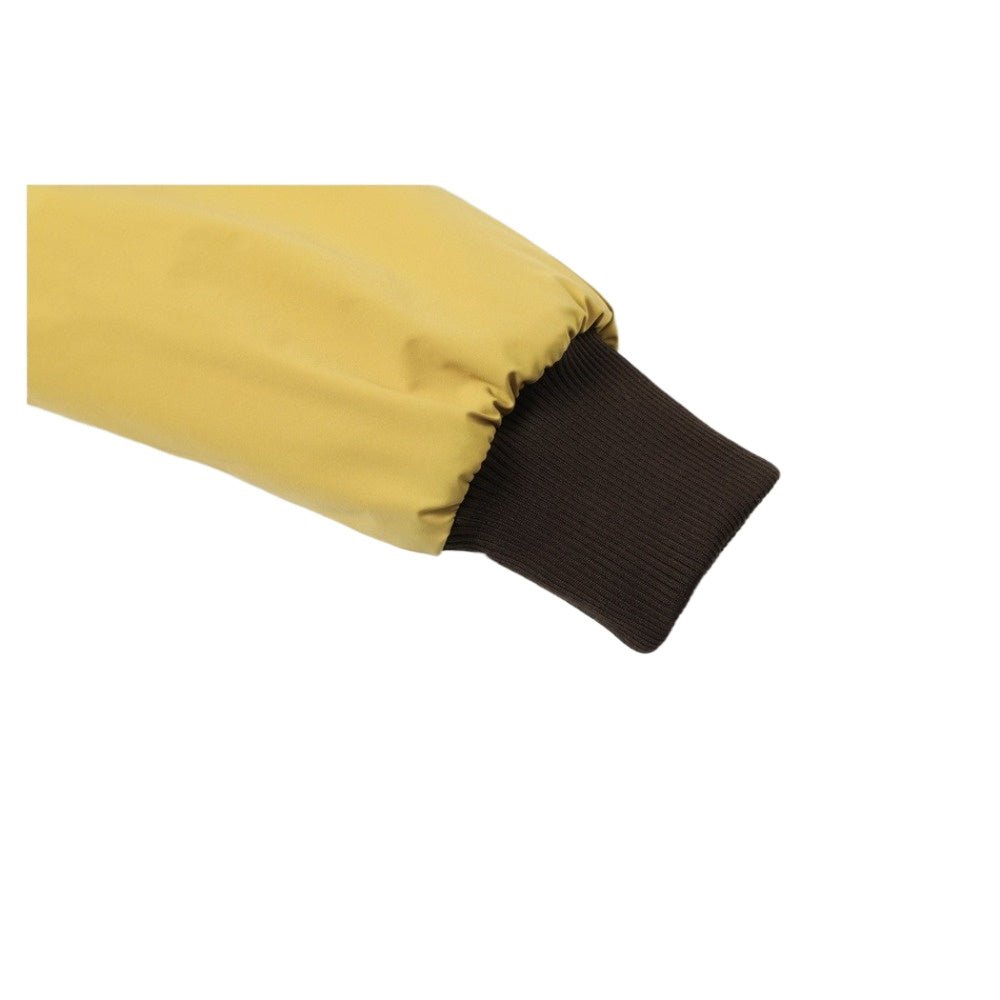 Vintage Fur - Collar Patch Cotton Bomber Jacket - Thrashink