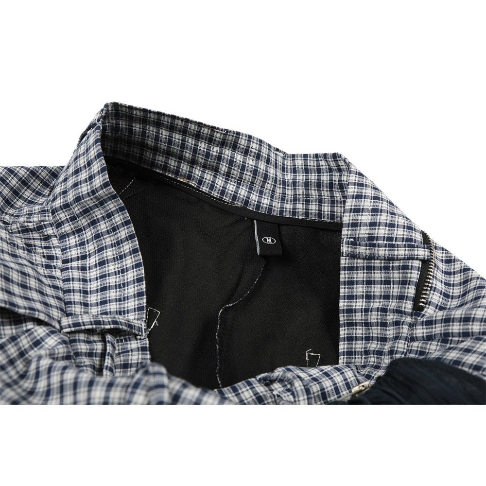 Vintage Handkerchief Plaid Casual Pants - Thrashink