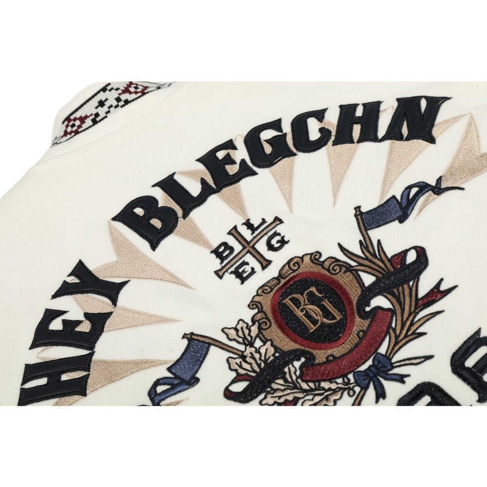 Vintage Heavy Embroidered Varsity Jacket - Thrashink