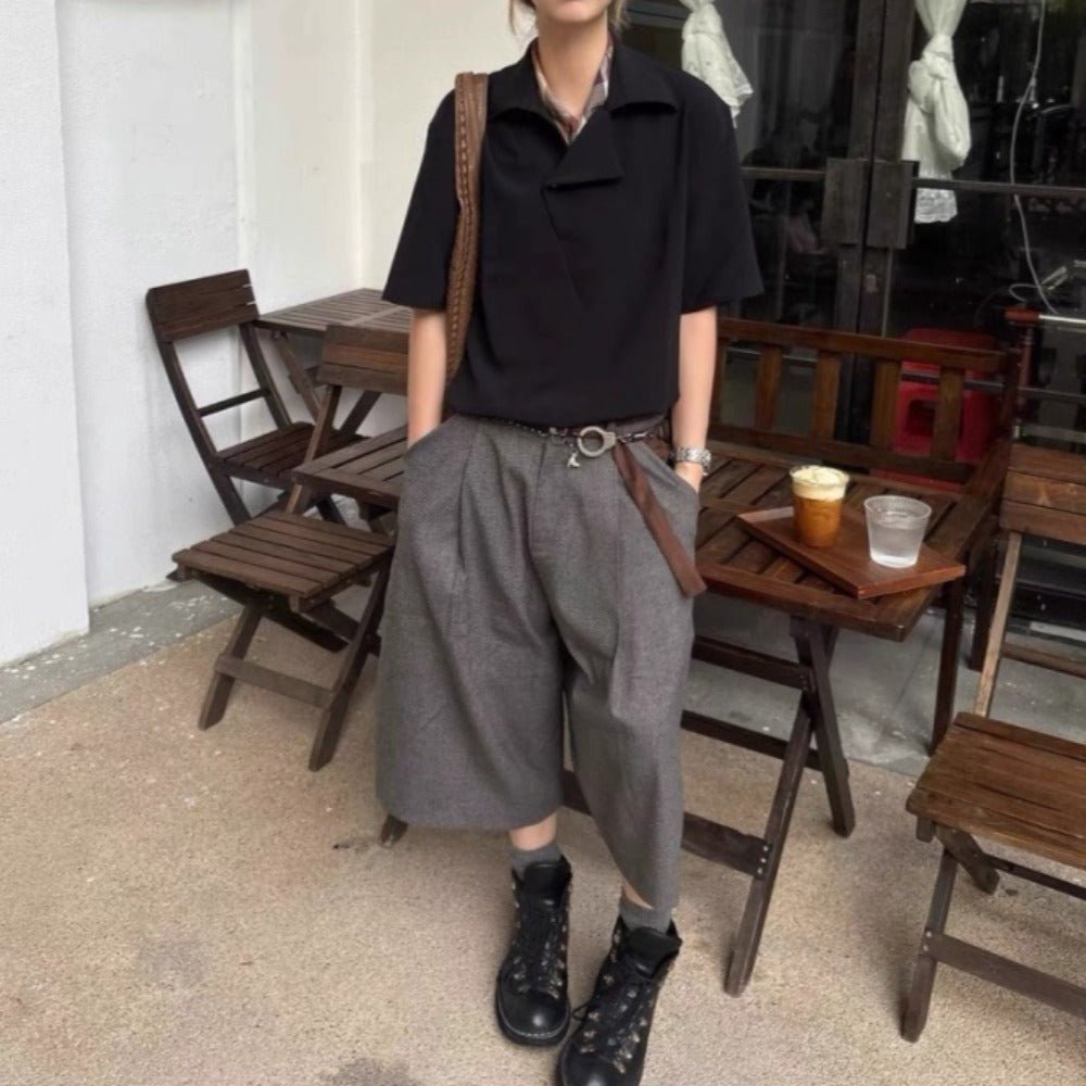 Vintage Houndstooth Capri Trousers - Thrashink