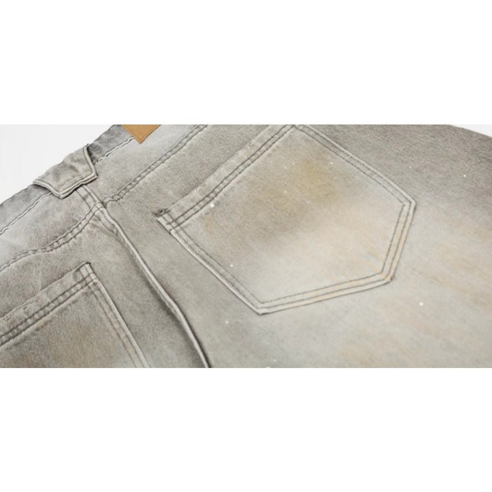 Vintage Ink Splashed Machete Jeans - Thrashink