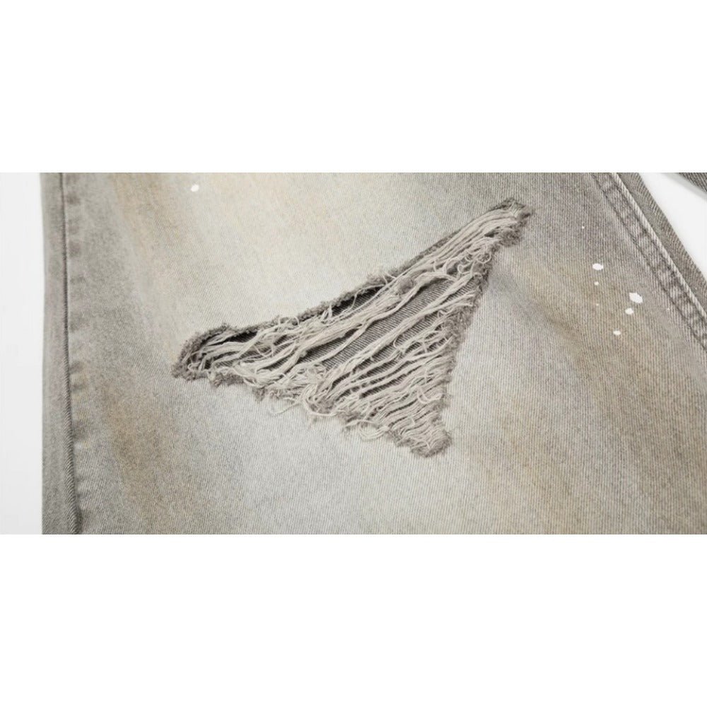 Vintage Ink Splashed Machete Jeans - Thrashink