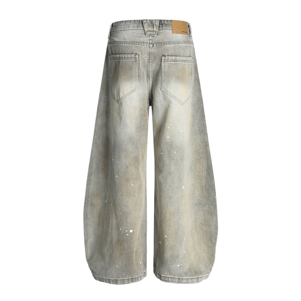 Vintage Ink Splashed Machete Jeans - Thrashink