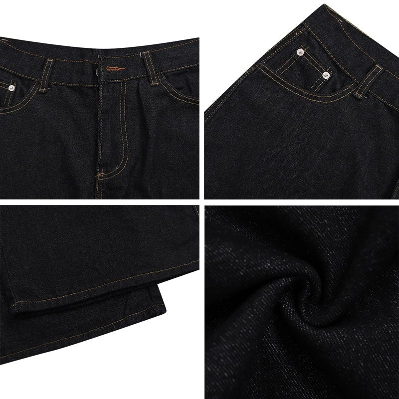 Vintage Leopard Pockets Denim Shorts - Thrashink