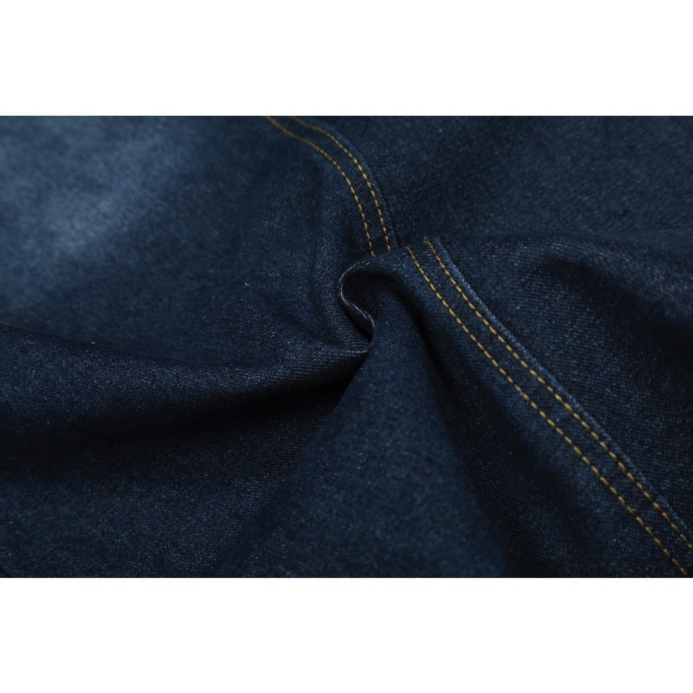 Vintage Letter Print Wide - leg Jeans - Thrashink