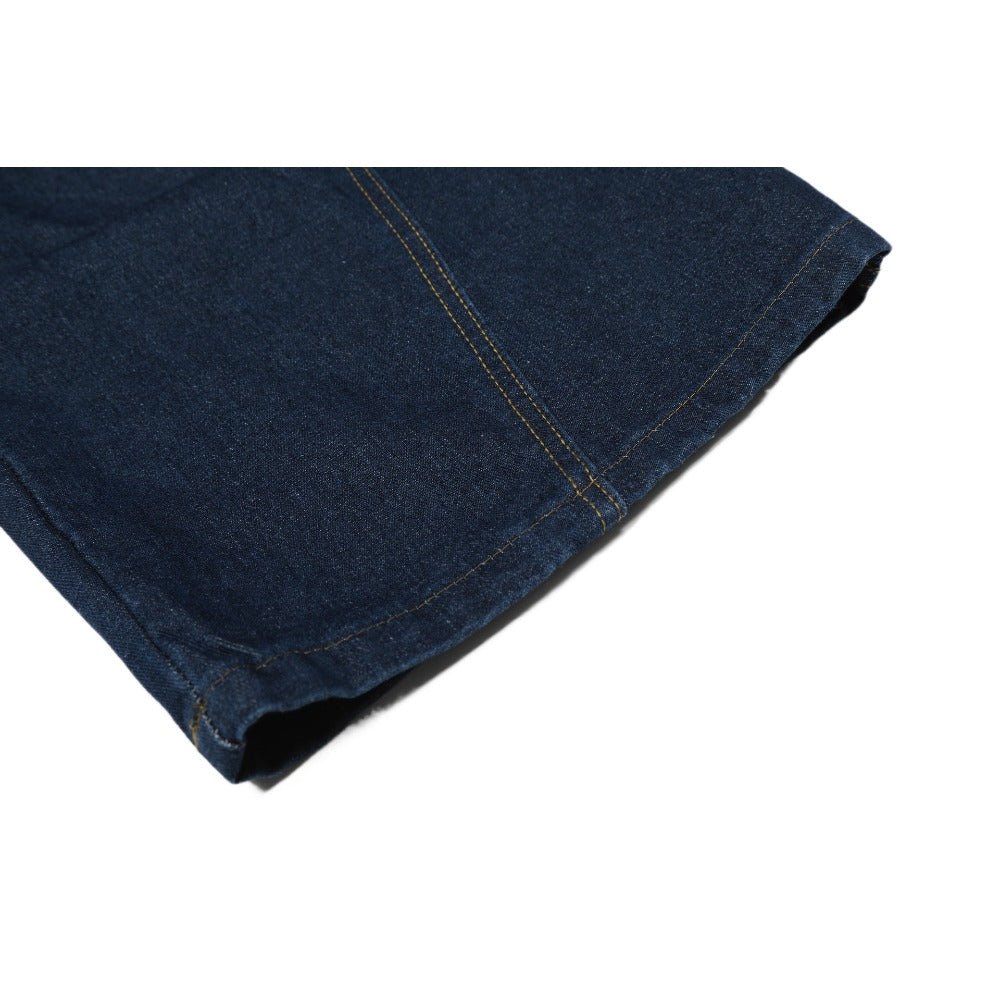 Vintage Letter Print Wide - leg Jeans - Thrashink