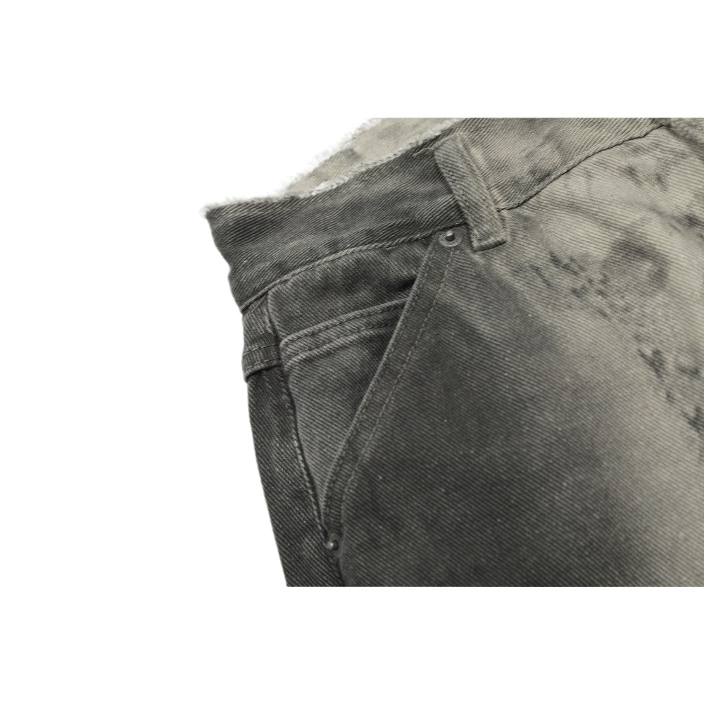 Vintage Marble Wash Wide - Leg Jeans - Thrashink