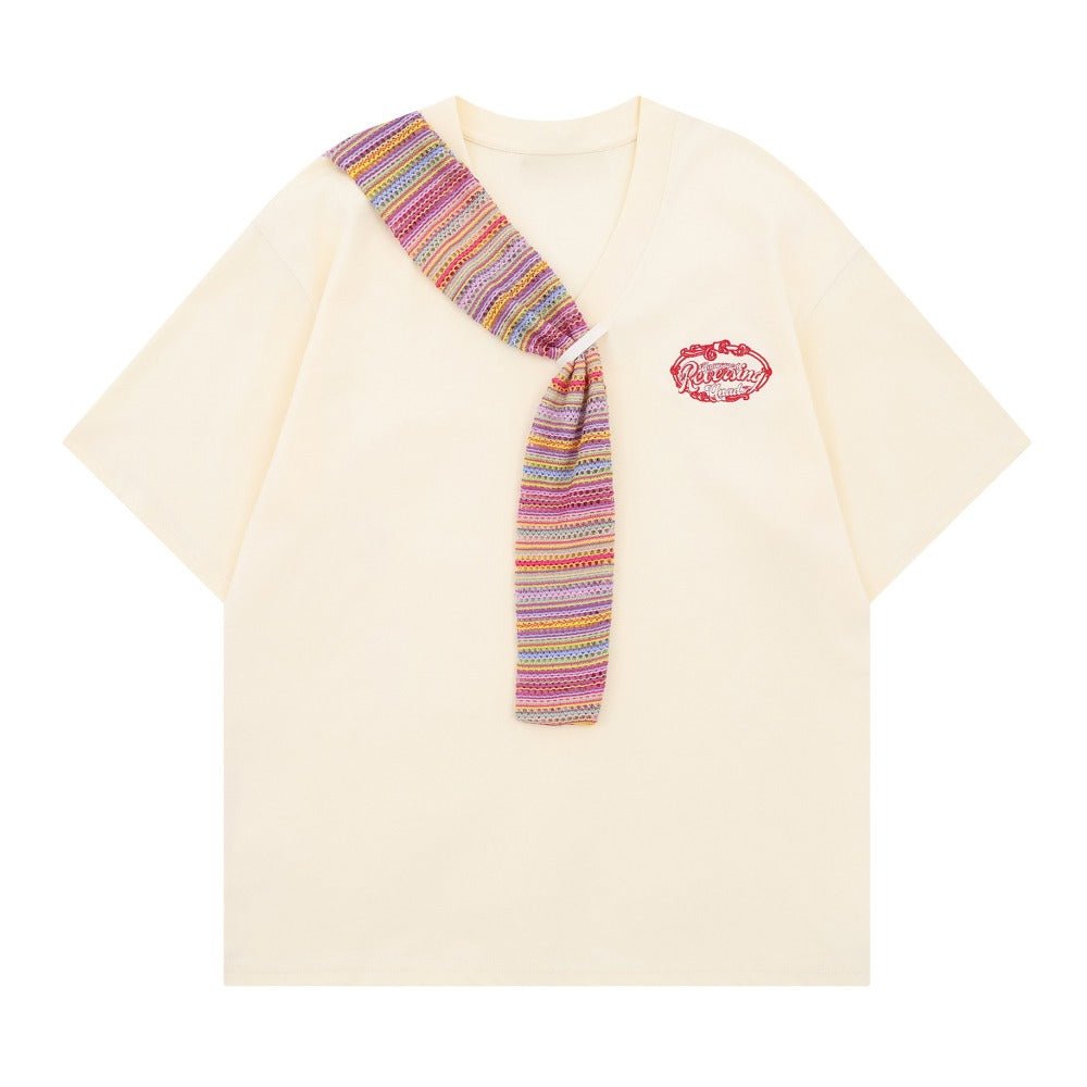 Vintage Neck Scarf T-Shirt - Thrashink