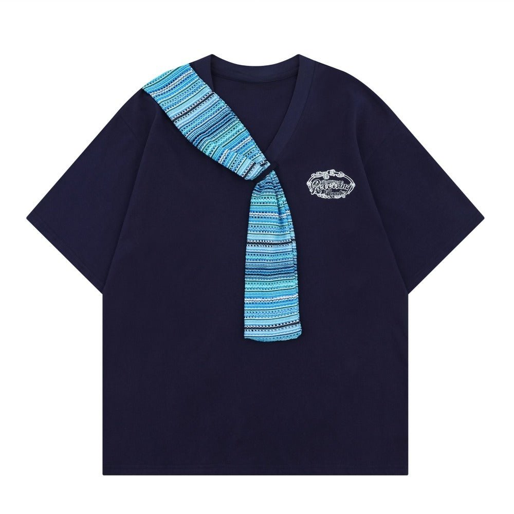 Vintage Neck Scarf T-Shirt - Thrashink