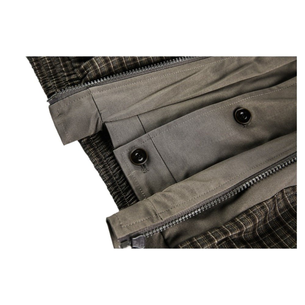 Vintage Plaid Patchwork Work Jacket - Thrashink