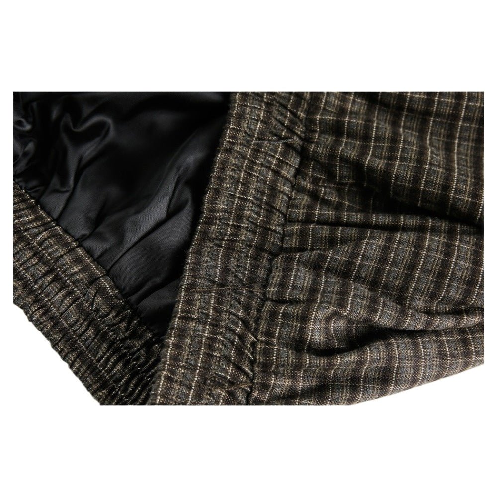 Vintage Plaid Patchwork Work Jacket - Thrashink