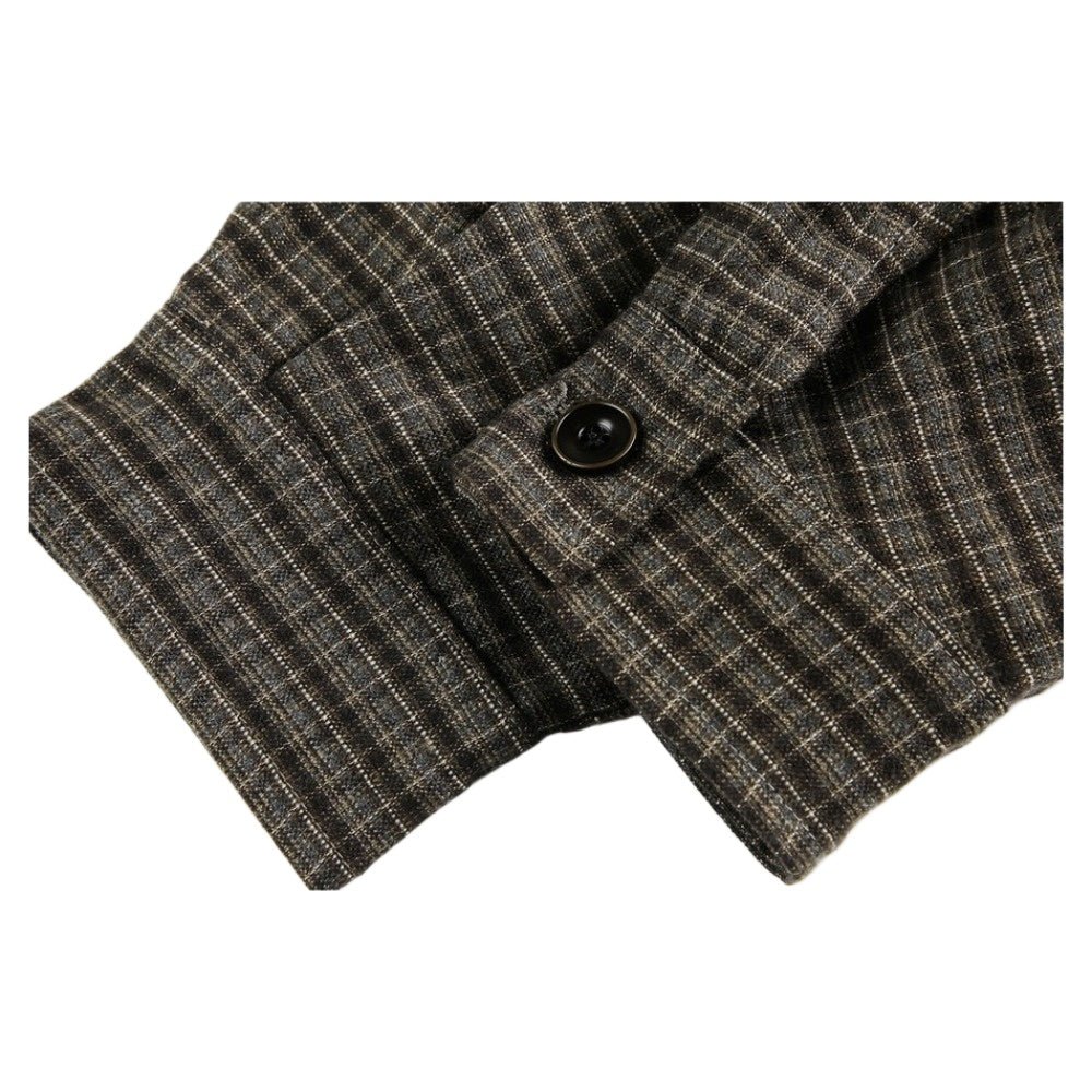 Vintage Plaid Patchwork Work Jacket - Thrashink