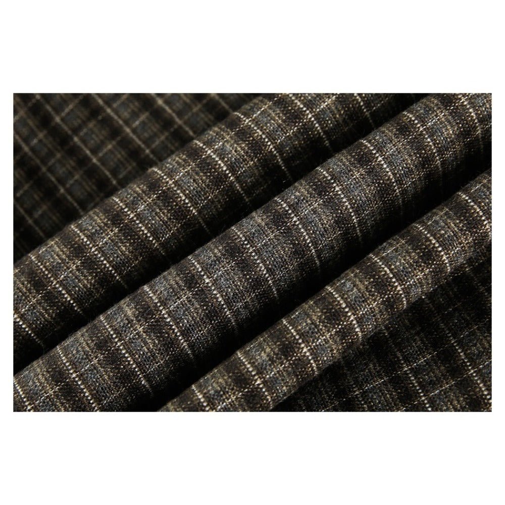 Vintage Plaid Patchwork Work Jacket - Thrashink