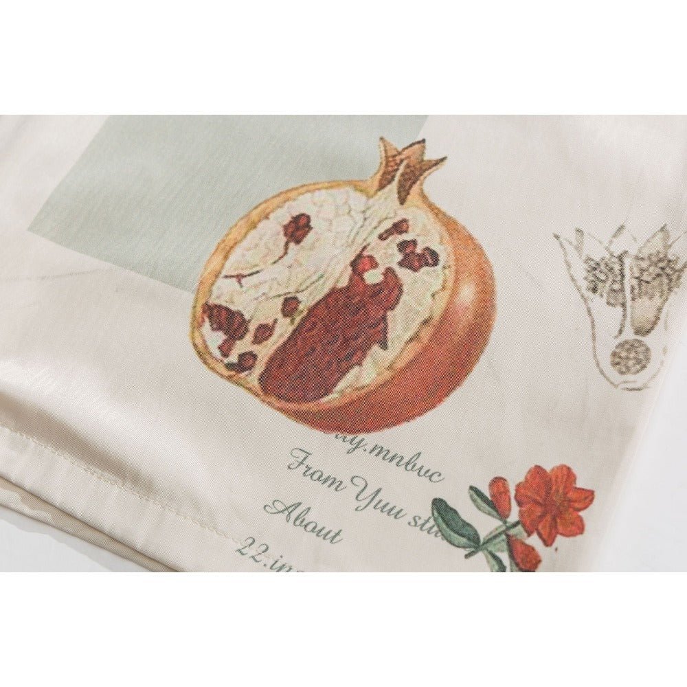 Vintage Pomegranate Print Shirt - Thrashink