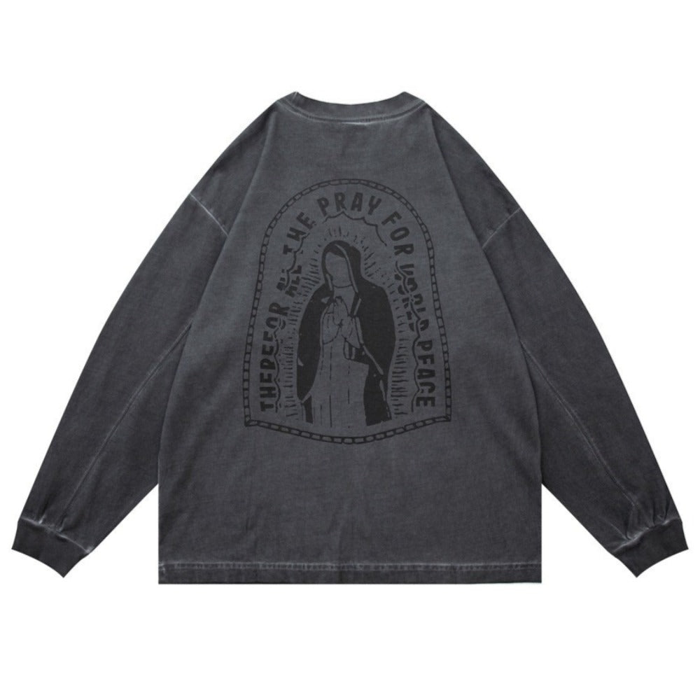 Vintage "Pray for Peace" Graphic Sweatshirts - Thrashink