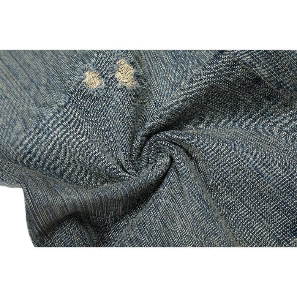 Vintage Ripped Patchwork Wide - Leg Jeans - Thrashink