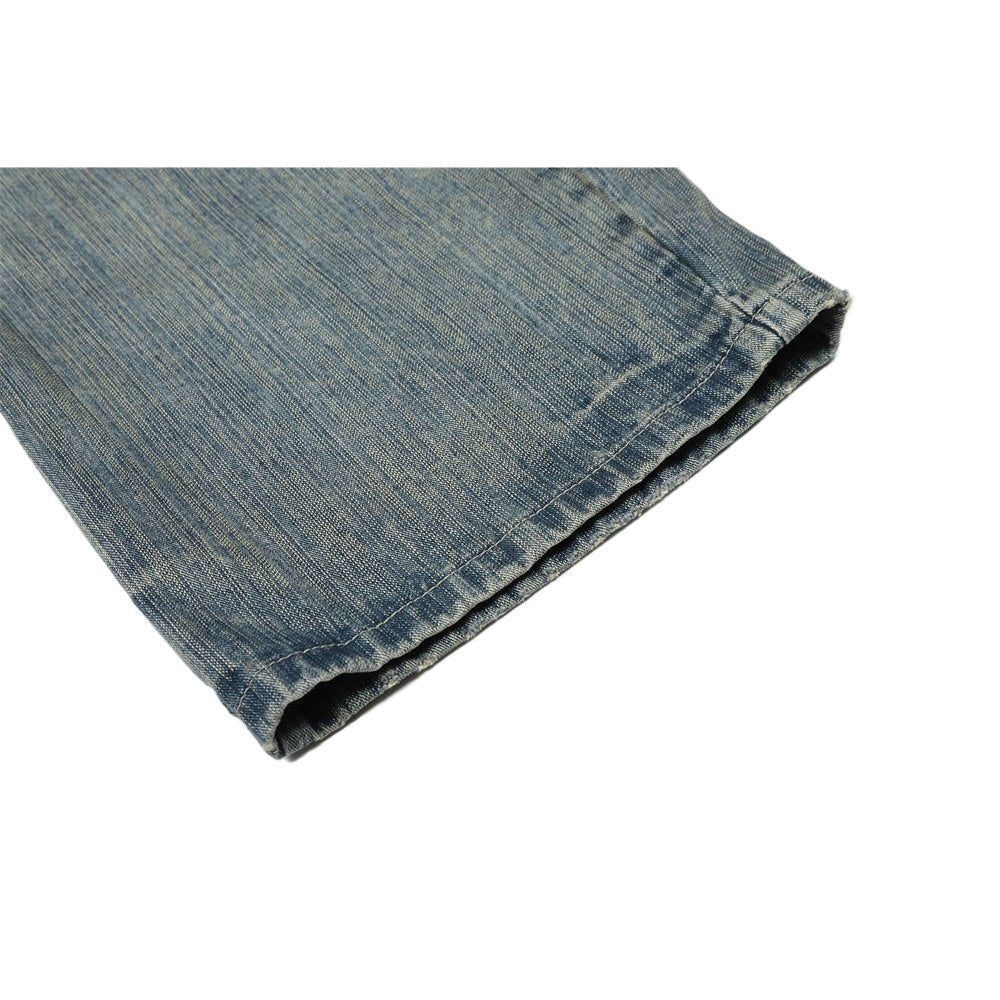 Vintage Ripped Patchwork Wide - Leg Jeans - Thrashink