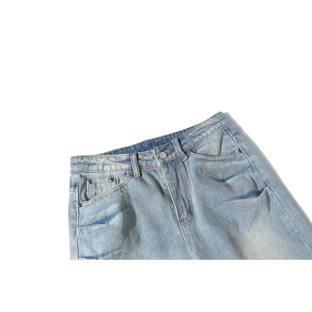 Vintage Ripped Scratched Washed Jeans - Thrashink