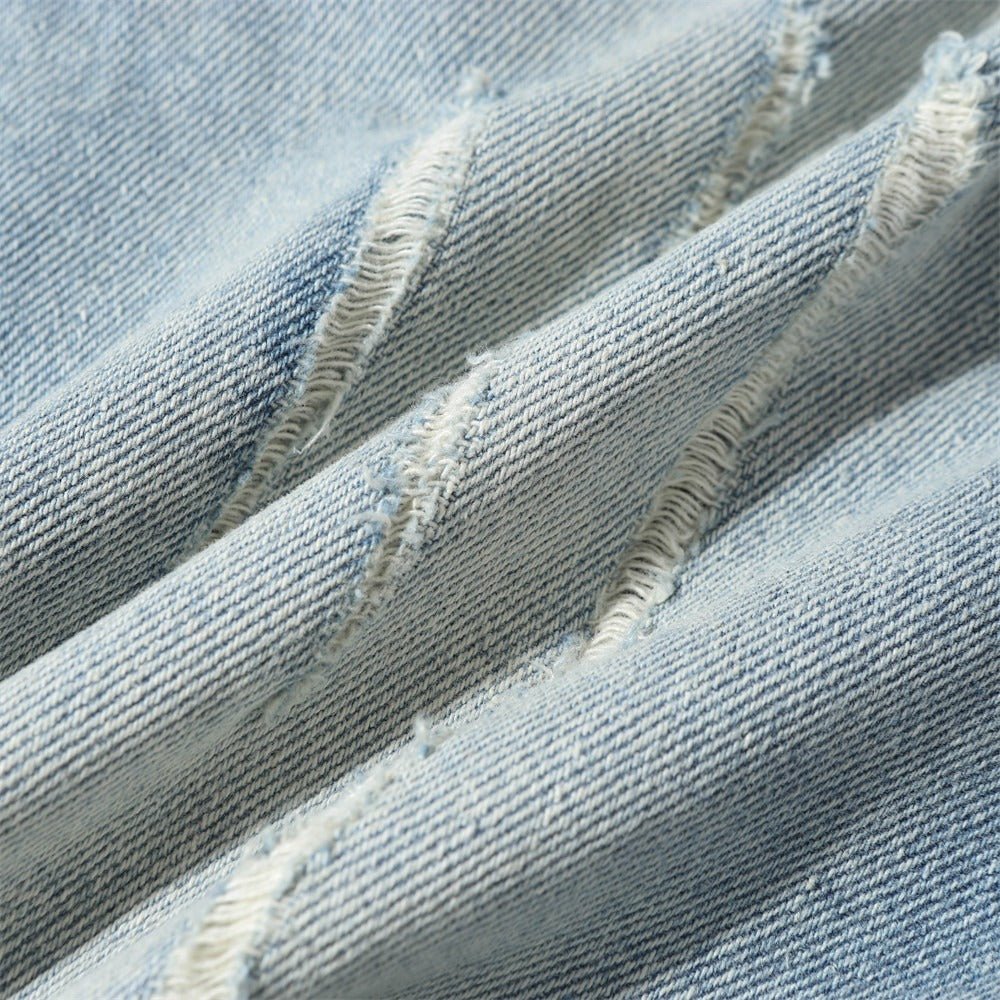 Vintage Ripped Scratched Washed Jeans - Thrashink