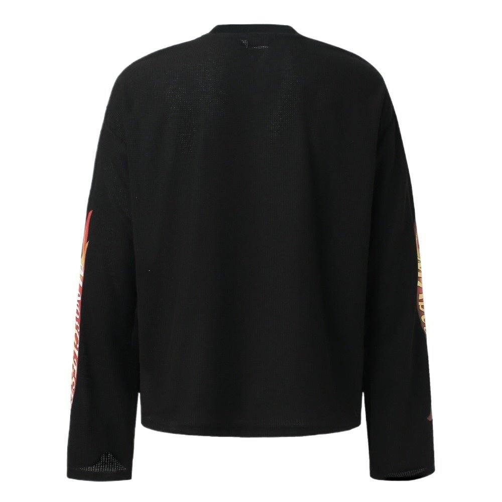 Vintage Speedway Graphic Long - sleeved T-Shirt - Thrashink
