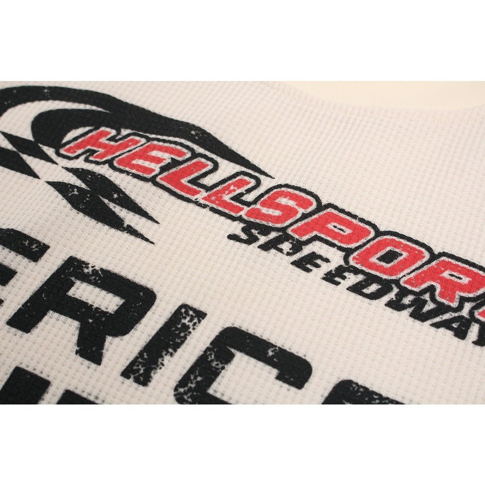 Vintage Speedway Graphic Long - sleeved T-Shirt - Thrashink