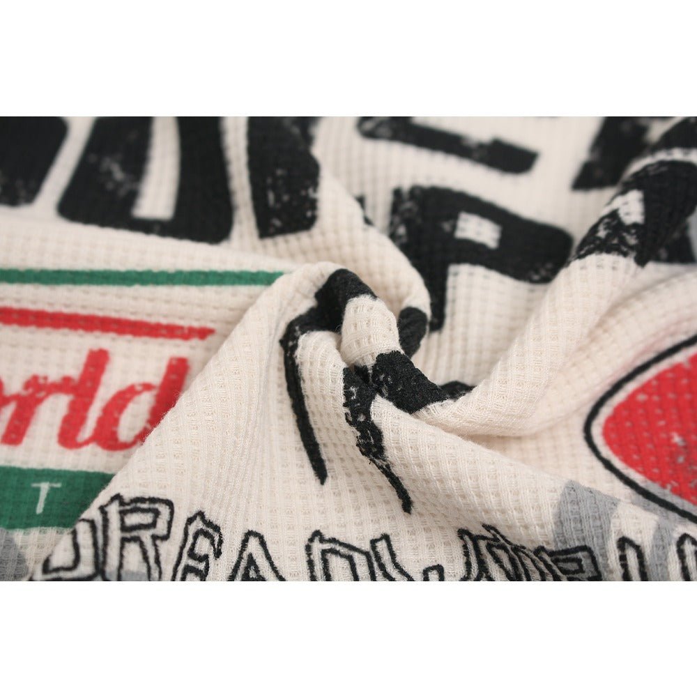 Vintage Speedway Graphic Long - sleeved T-Shirt - Thrashink
