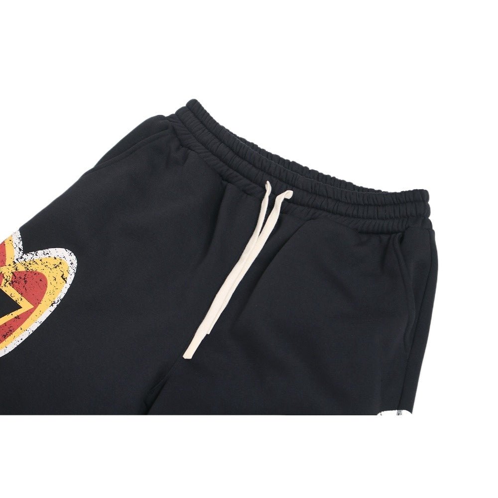 Vintage Sporty Graphic Drawstring Sweatpants - Thrashink