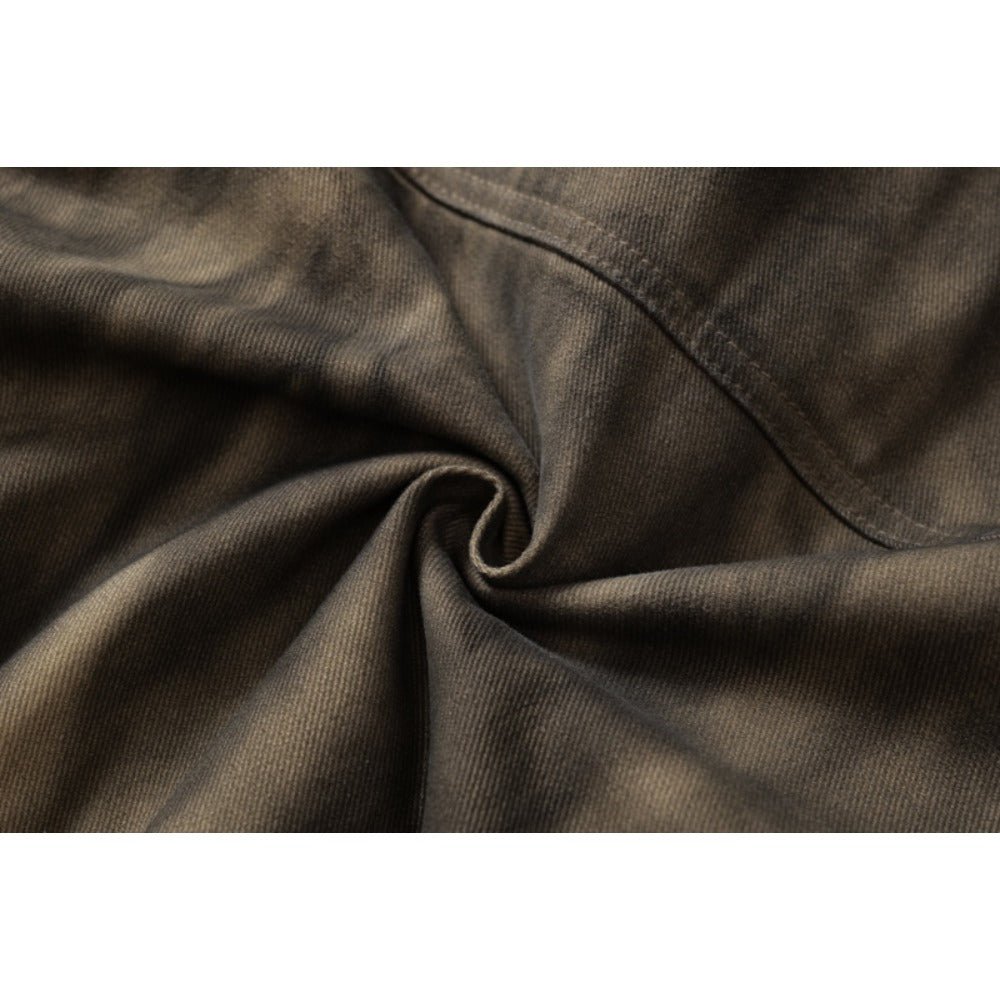 Vintage Tie - dye Distressed Short Jacket - Thrashink