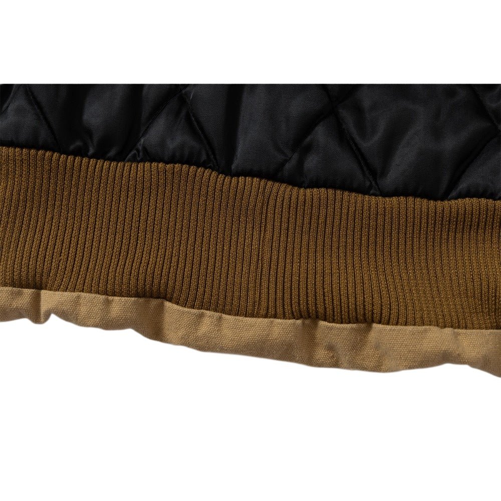 Vintage Washed Faux Fur Hooded Jacket - Thrashink