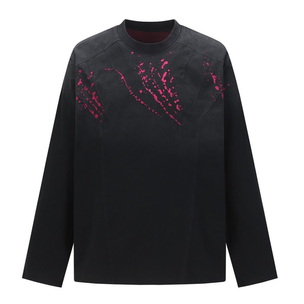 Vivid Streak Long Sleeve T-Shirt - Thrashink