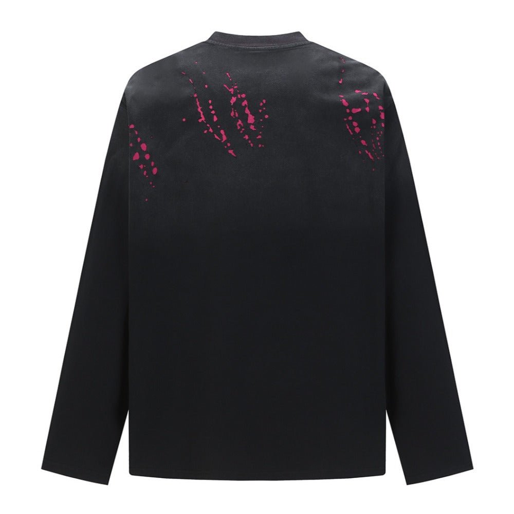 Vivid Streak Long Sleeve T-Shirt - Thrashink