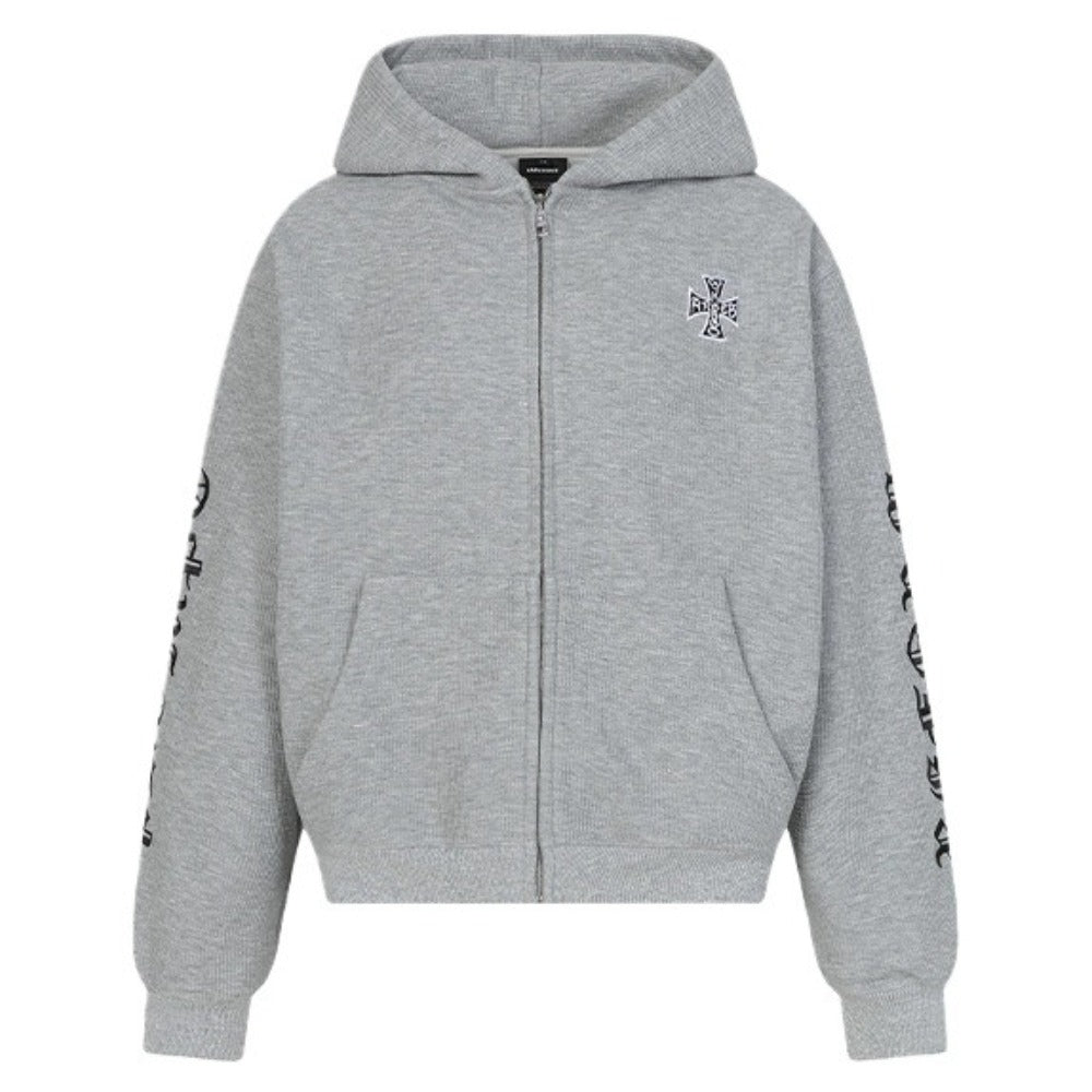 Waffle Hooded Pullover Hoodie - Thrashink