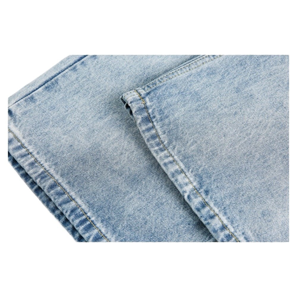 Washed Patch - Pocket Paneled Jeans - Thrashink
