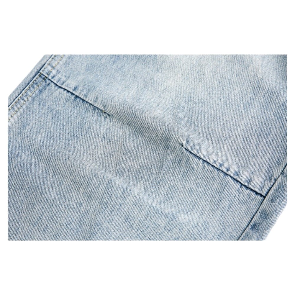 Washed Patch - Pocket Paneled Jeans - Thrashink