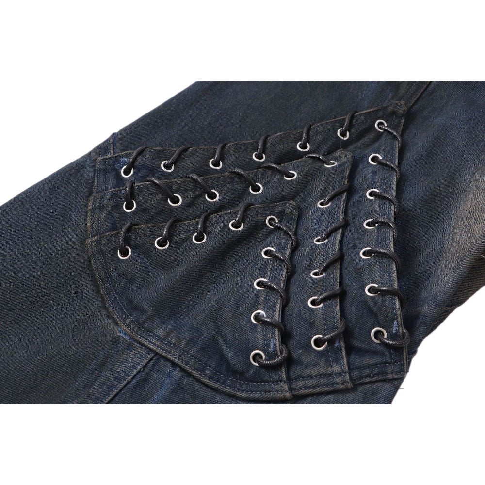 Wasteland Wide - Leg Patch Jeans - Thrashink