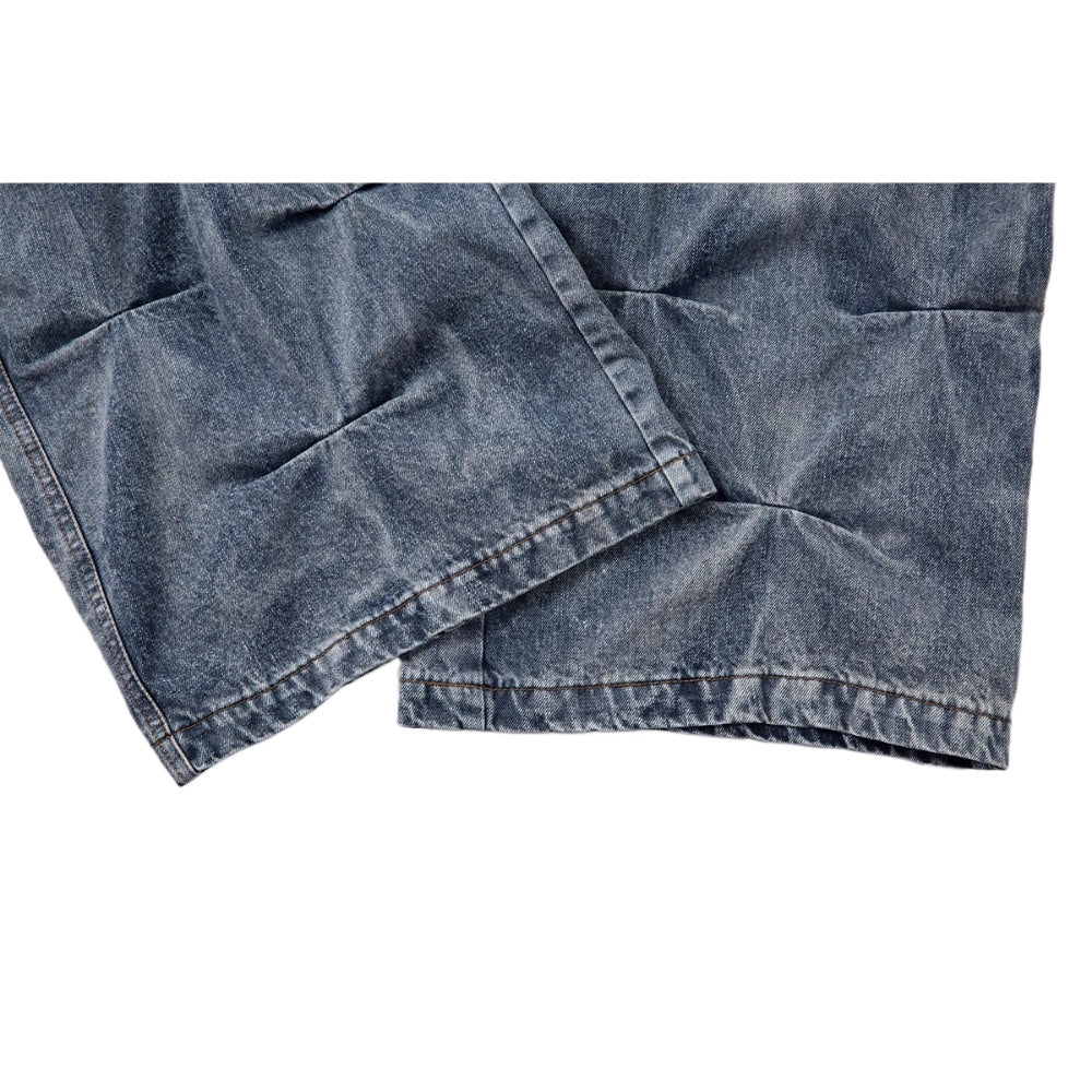 Wrinkle Trap Wide Leg Jeans - Thrashink
