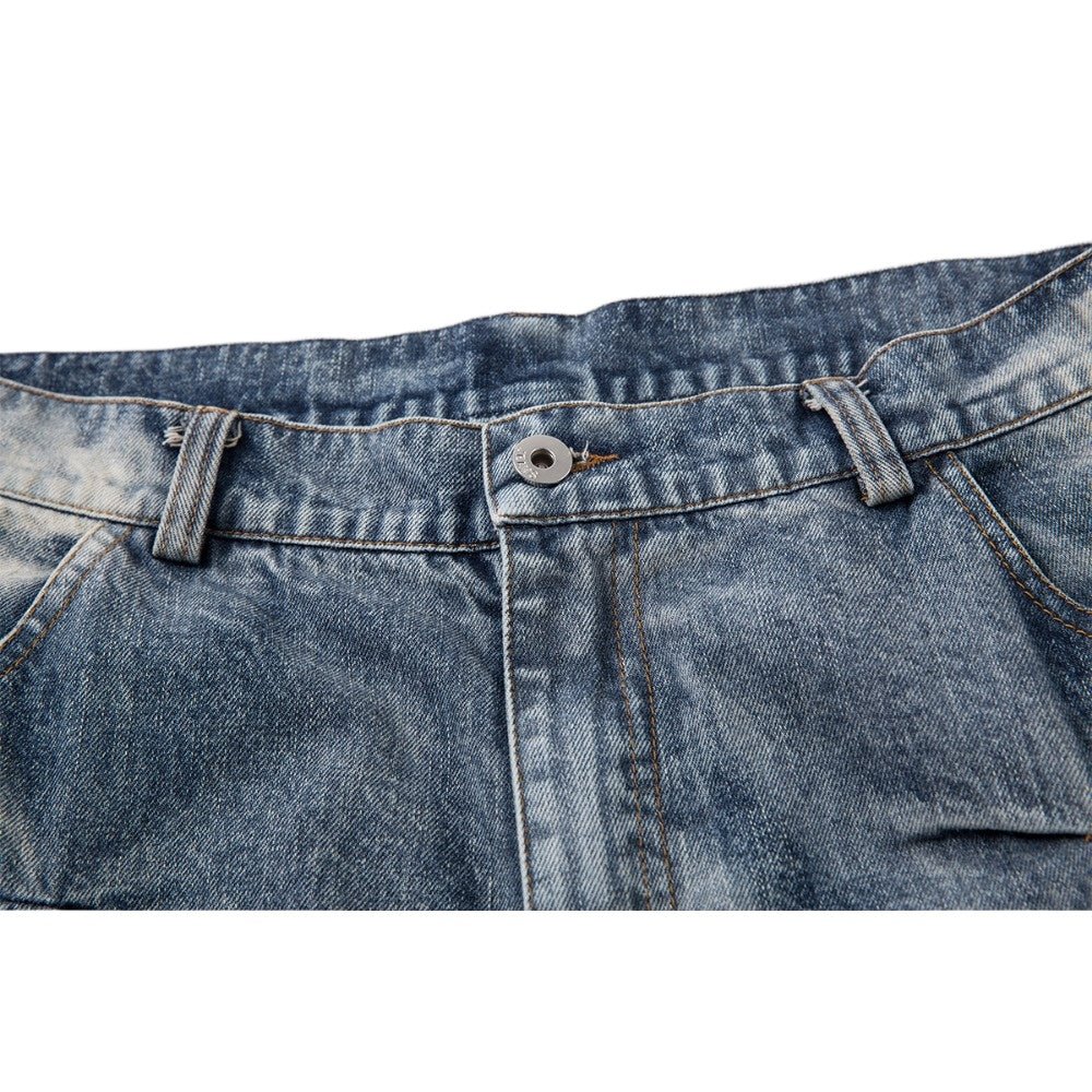 Wrinkle Trap Wide Leg Jeans - Thrashink