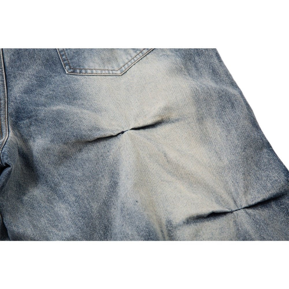 Wrinkle Trap Wide Leg Jeans - Thrashink