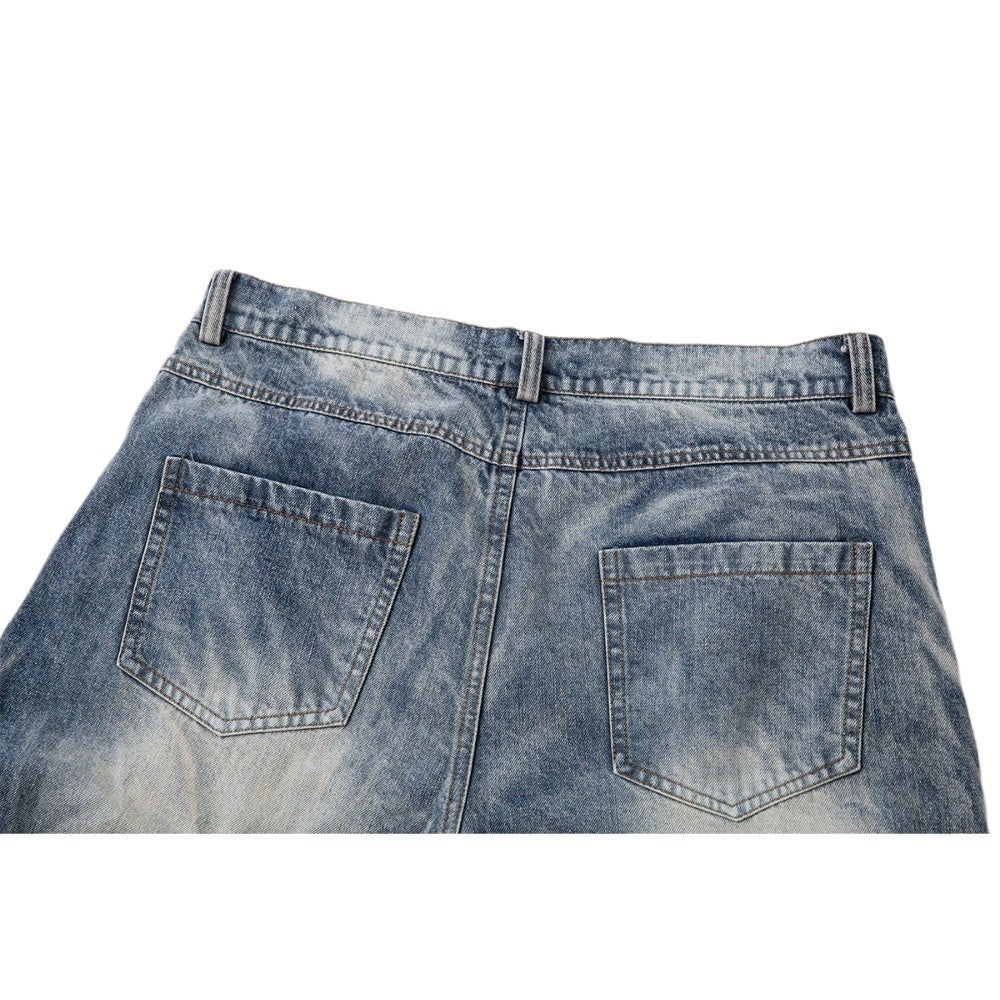 Wrinkle Trap Wide Leg Jeans - Thrashink