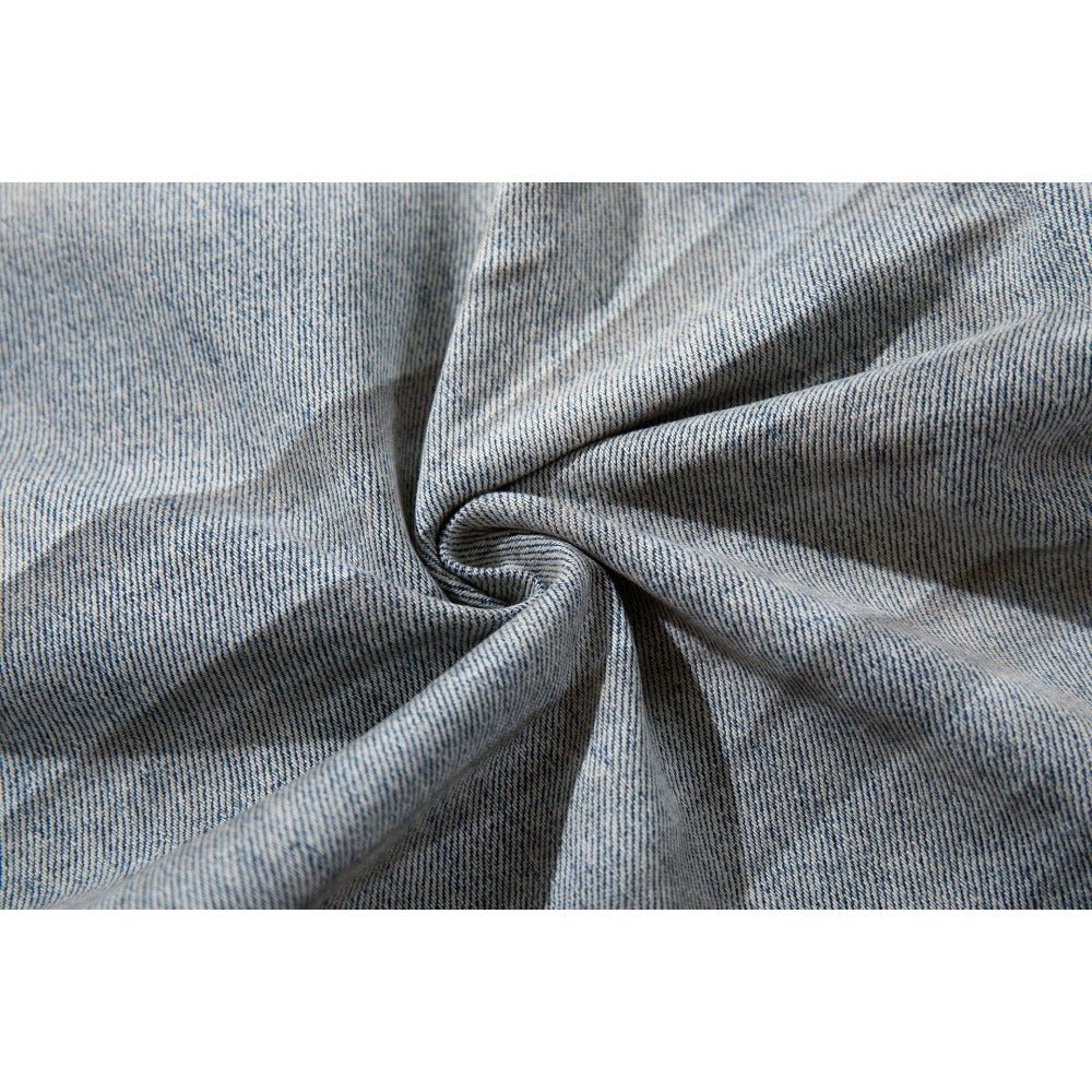Wrinkled Ripped Light Wash Jeans - Thrashink