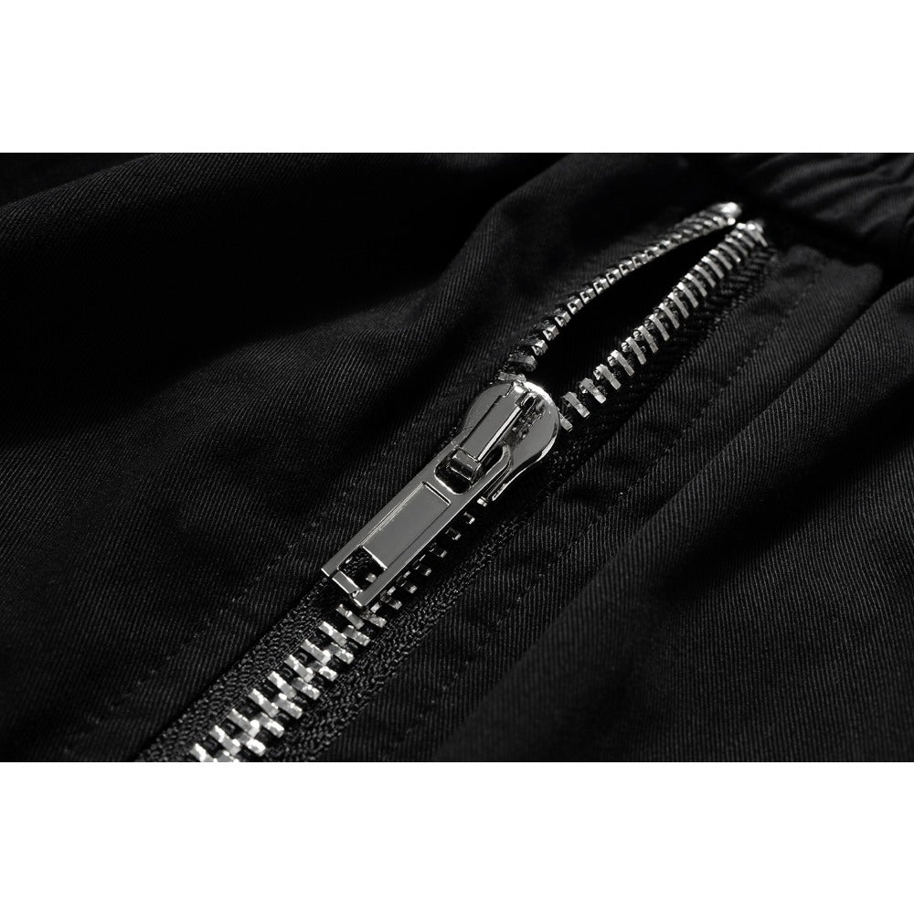 Zipper Drawstring Street Shorts - Thrashink